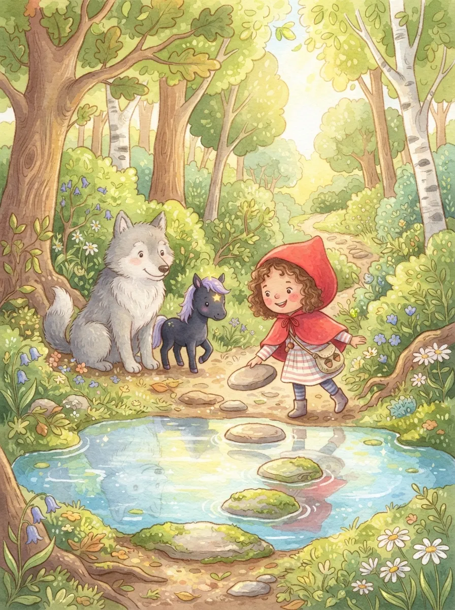 Little Red Riding Hood and the Puddle Bridge